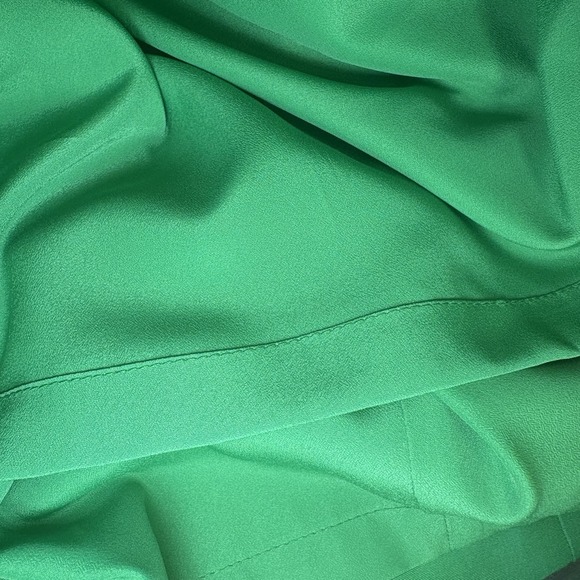 J. Crew Cotton & Silk Peplum  Fully Lined Shift Dress  Kelly Green Size 2 New! - Picture 7 of 9